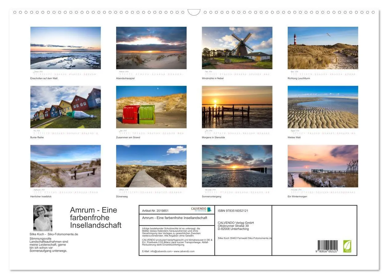 Bild: 9783516052121 | Amrum - Eine farbenfrohe Insellandschaft (Wandkalender 2026 DIN A2...