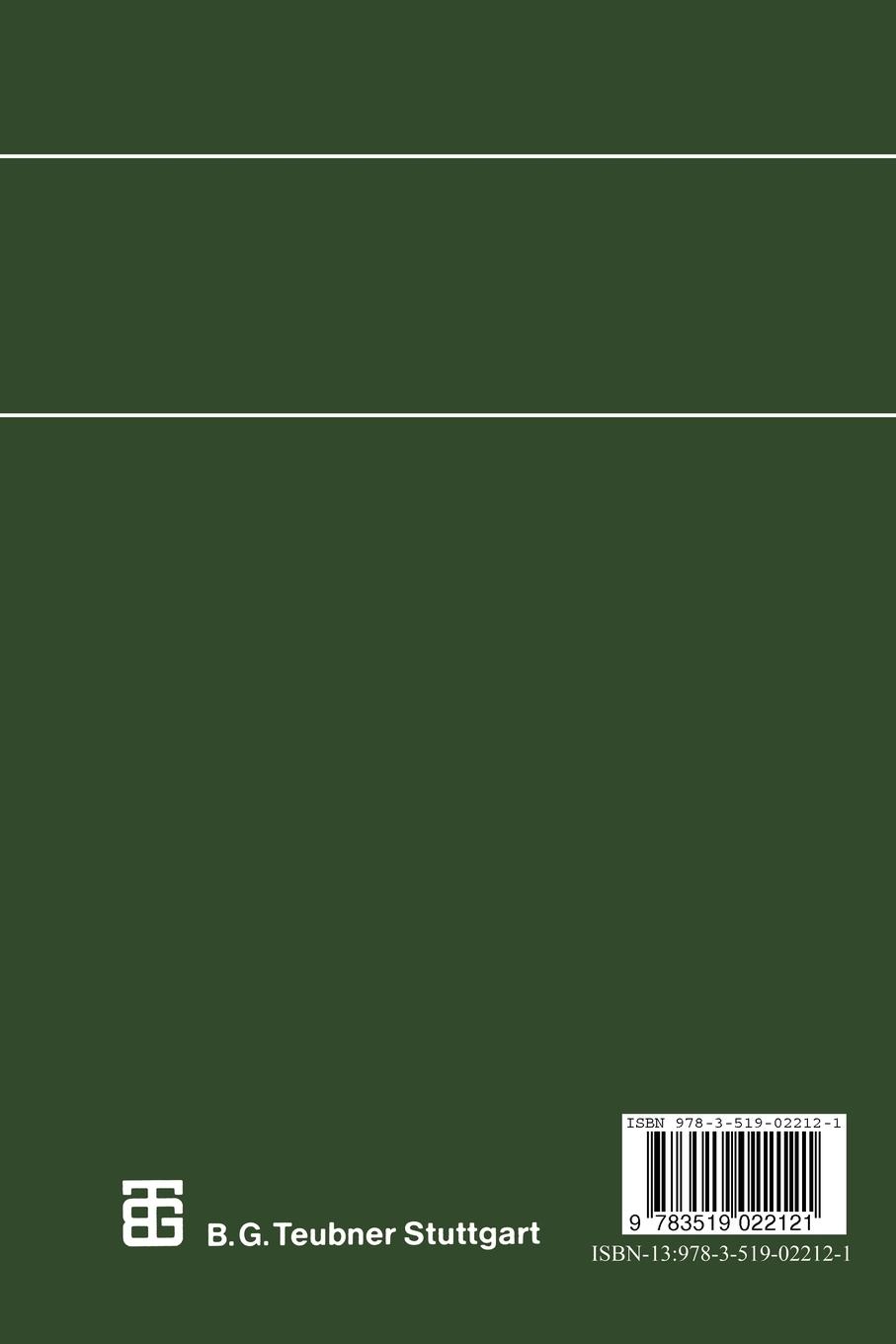 Rückseite: 9783519022121 | Lehrbuch der Algebra | Unter Einschluß der linearen Algebra, Teil 2