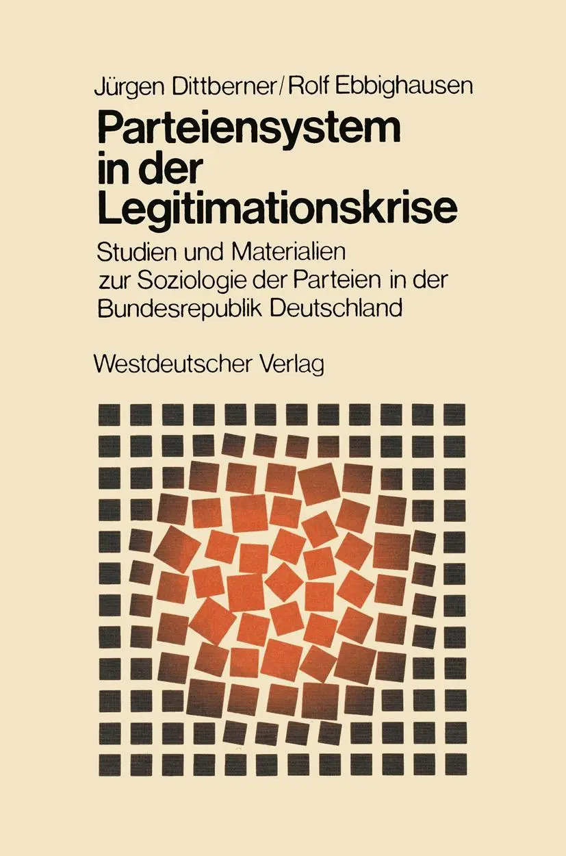 Cover: 9783531112121 | Parteiensystem in der Legitimationskrise | Rolf Ebbighausen (u. a.)