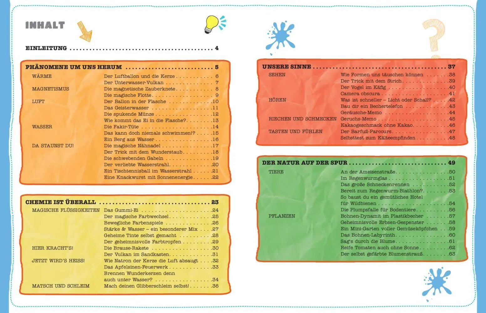 Bild: 9783625192121 | Experimente zu Hause &amp; in der Natur | Sixta Görtz | Taschenbuch | 2024