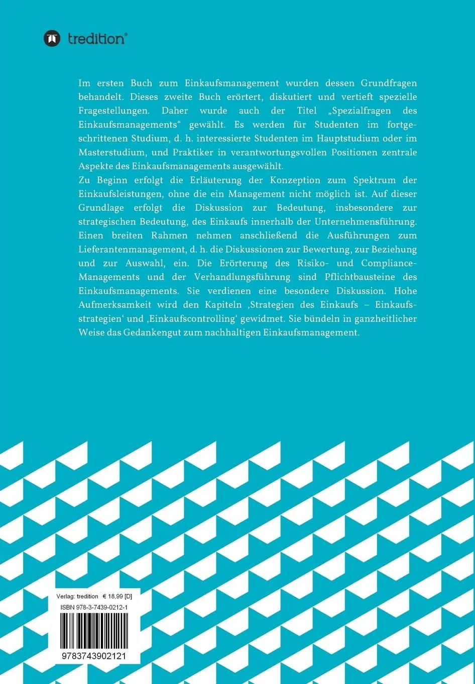 Rückseite: 9783743902121 | Spezialfragen des Einkaufsmanagements | Willi Darr | Taschenbuch
