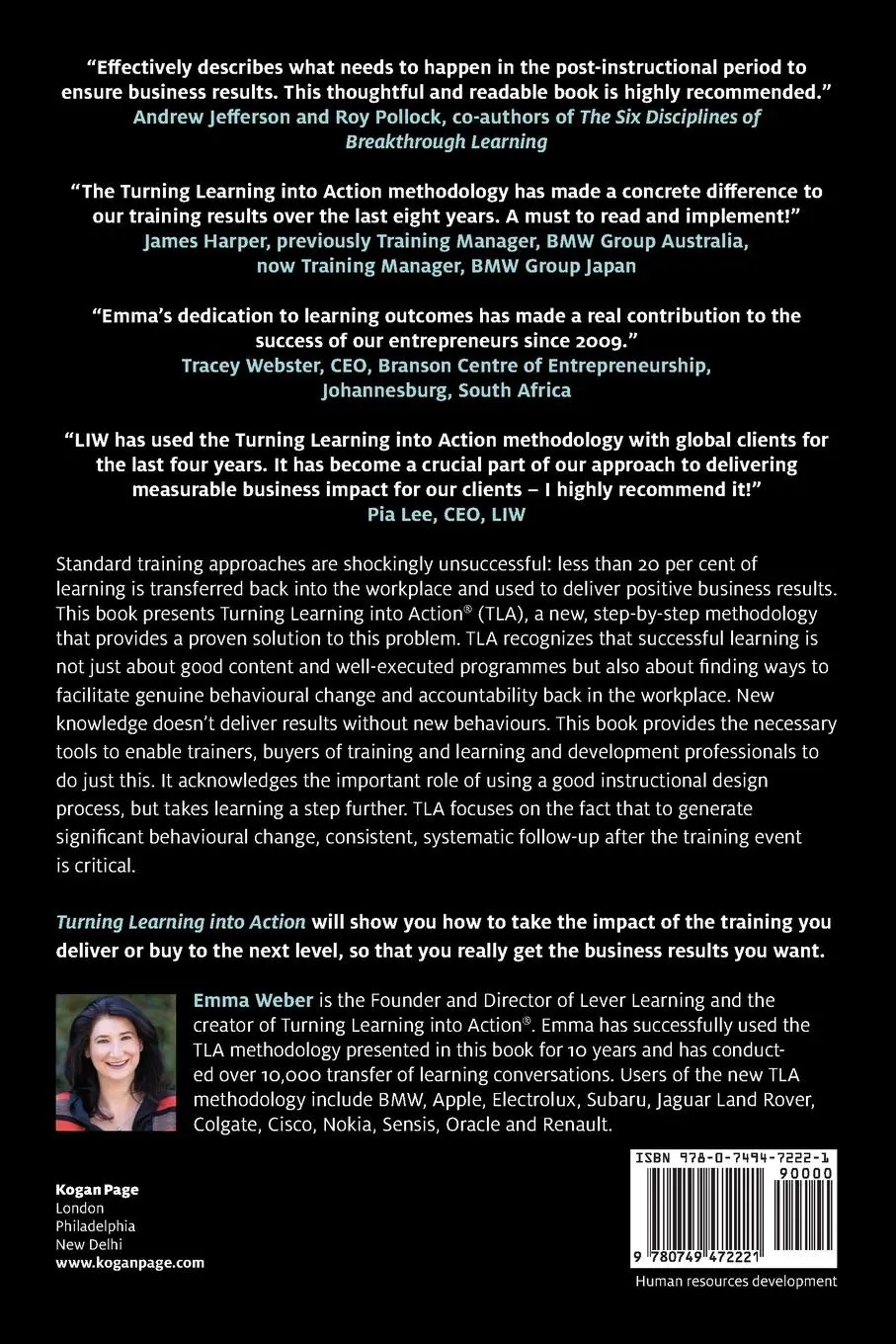 Rückseite: 9780749472221 | Turning Learning Into Action | Emma Weber | Taschenbuch | Englisch