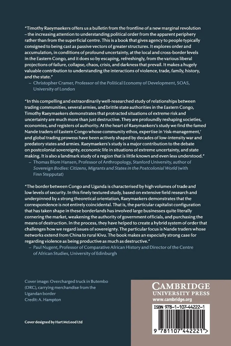 Rückseite: 9781107442221 | Violent Capitalism and Hybrid Identity in the Eastern Congo | Buch