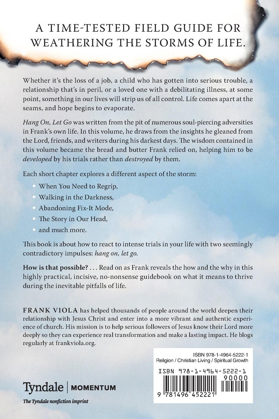 Rückseite: 9781496452221 | Hang On, Let Go | Frank Viola | Taschenbuch | Englisch | 2021