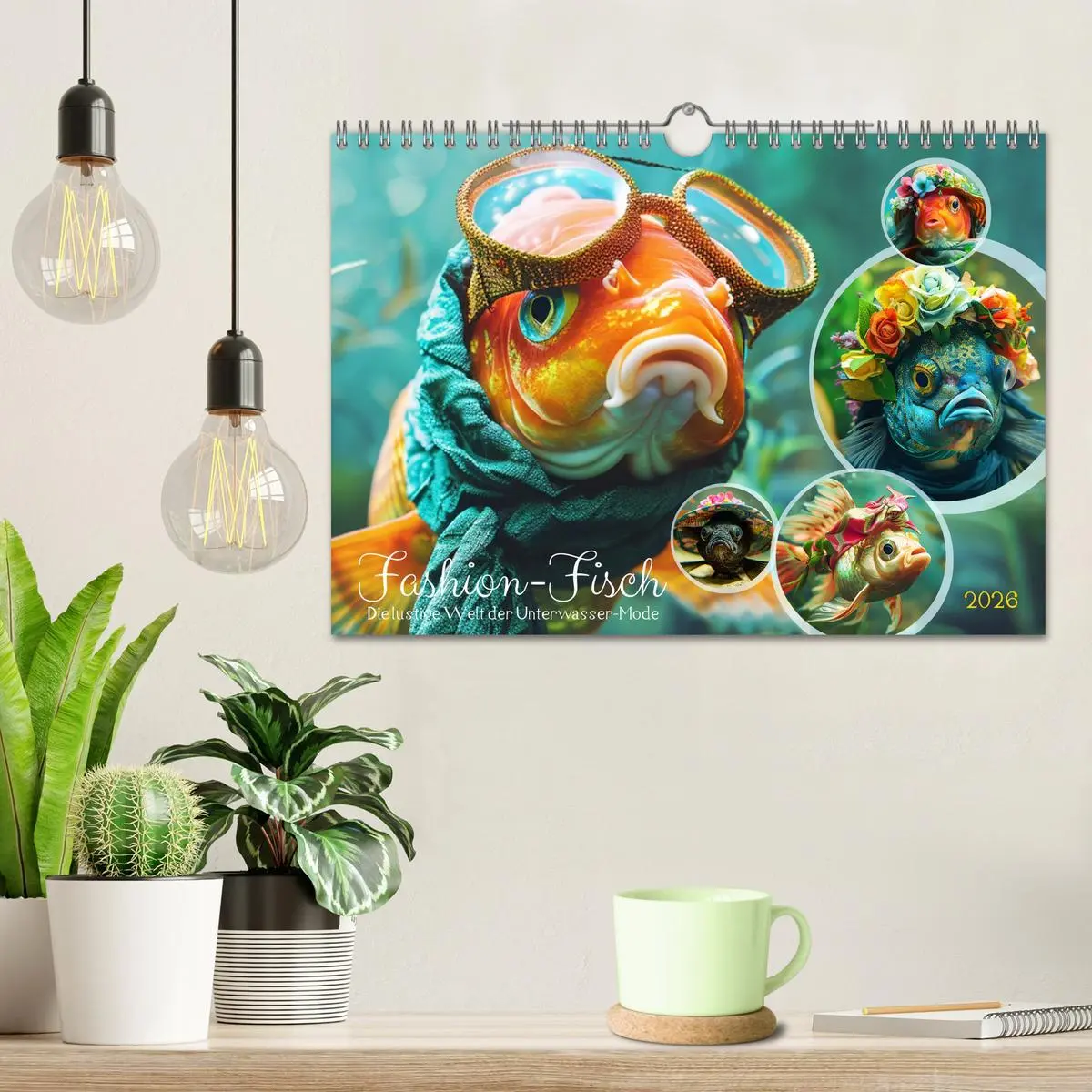 Bild: 9783457332221 | Fashion-Fisch. Die lustige Welt der Unterwasser-Mode (Wandkalender...