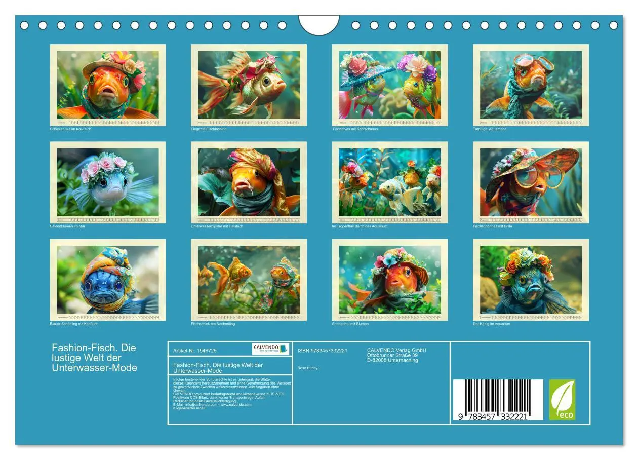 Bild: 9783457332221 | Fashion-Fisch. Die lustige Welt der Unterwasser-Mode (Wandkalender...