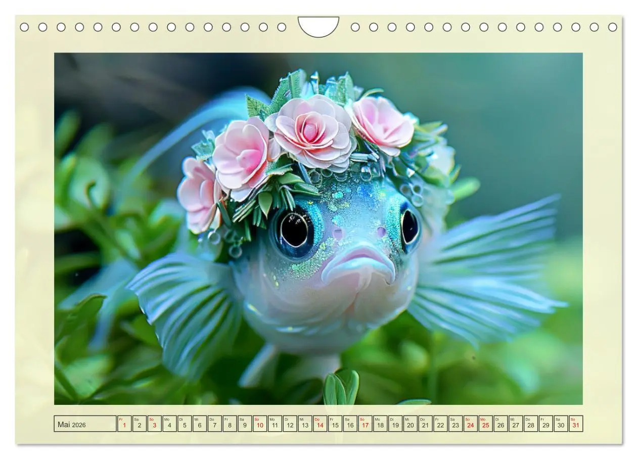 Bild: 9783457332221 | Fashion-Fisch. Die lustige Welt der Unterwasser-Mode (Wandkalender...