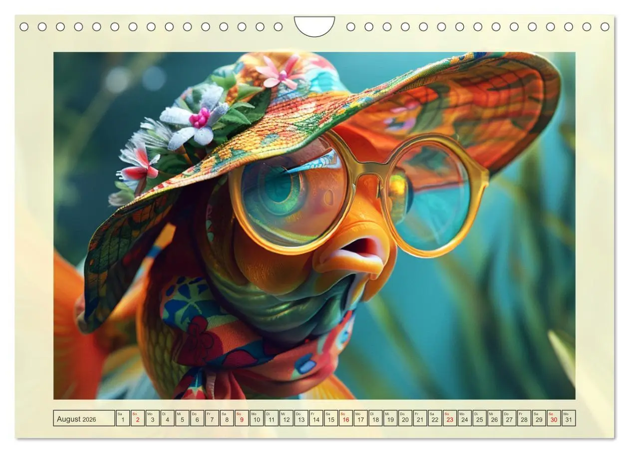 Bild: 9783457332221 | Fashion-Fisch. Die lustige Welt der Unterwasser-Mode (Wandkalender...