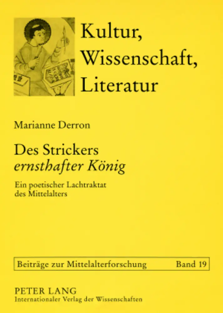 Cover: 9783631572221 | Des Strickers "ernsthafter König" | Marianne Derron Corbellari | Buch