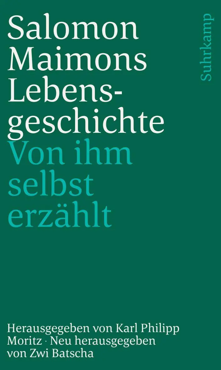 Cover: 9783633242221 | Salomon Maimons Lebensgeschichte | Karl Philipp Moritz (u. a.) | Buch