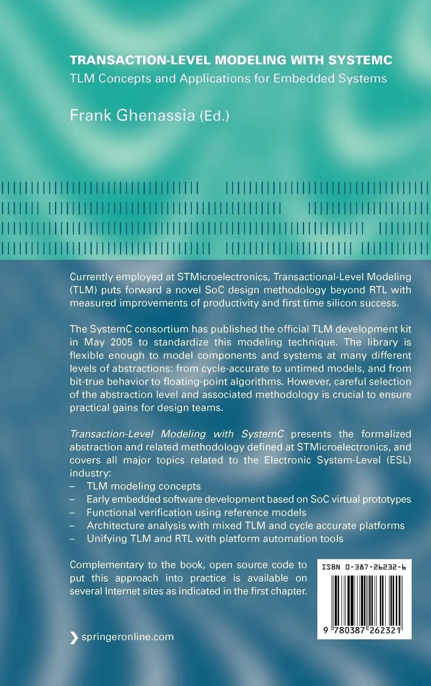 Rückseite: 9780387262321 | Transaction-Level Modeling with SystemC | Frank Ghenassia | Buch | xvi