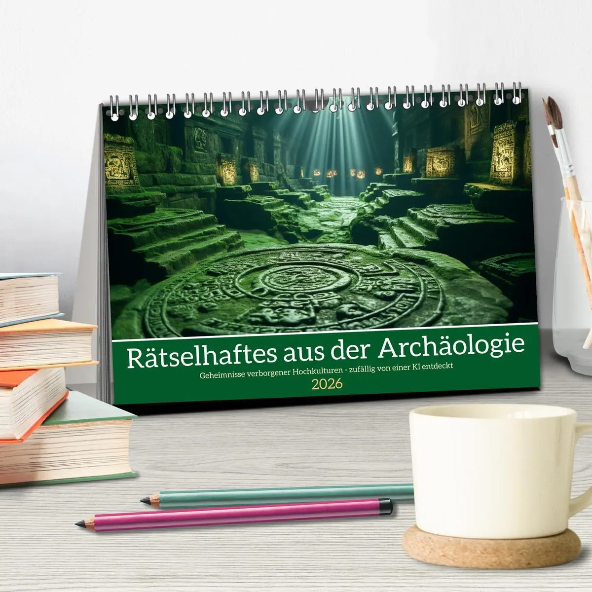 Bild: 9783457492321 | Rätselhaftes aus der Archäologie (Tischkalender 2026 DIN A5 quer),...