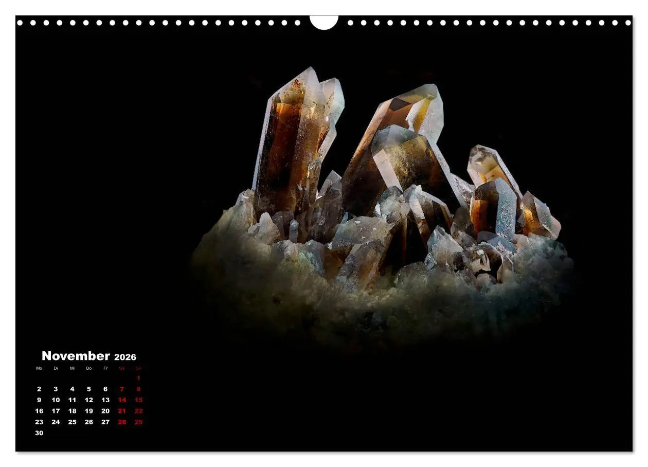 Bild: 9783457872321 | MINERALIEN designed by nature (Wandkalender 2026 DIN A3 quer),...