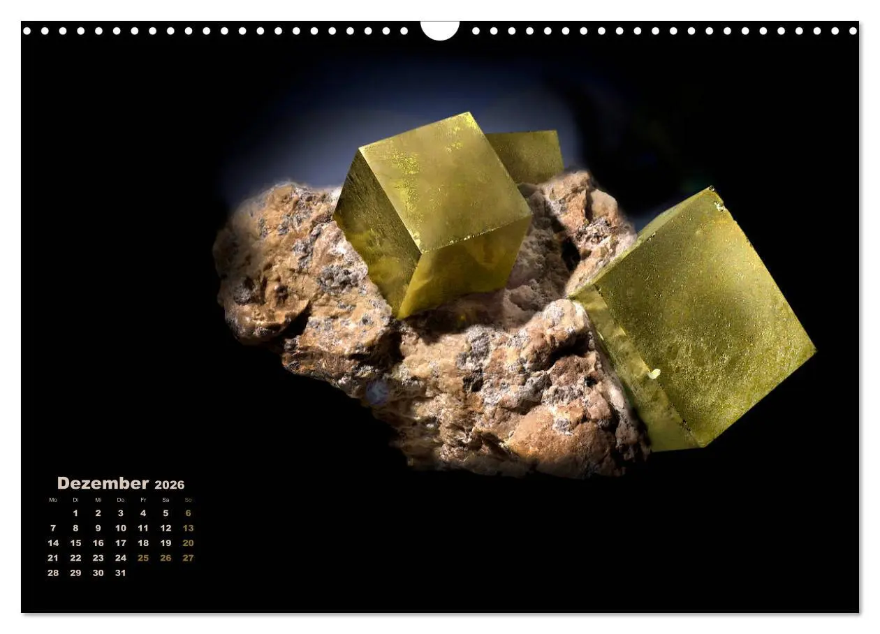 Bild: 9783457872321 | MINERALIEN designed by nature (Wandkalender 2026 DIN A3 quer),...