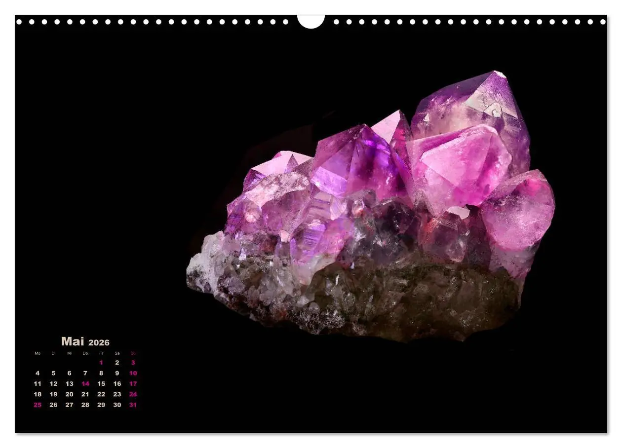 Bild: 9783457872321 | MINERALIEN designed by nature (Wandkalender 2026 DIN A3 quer),...