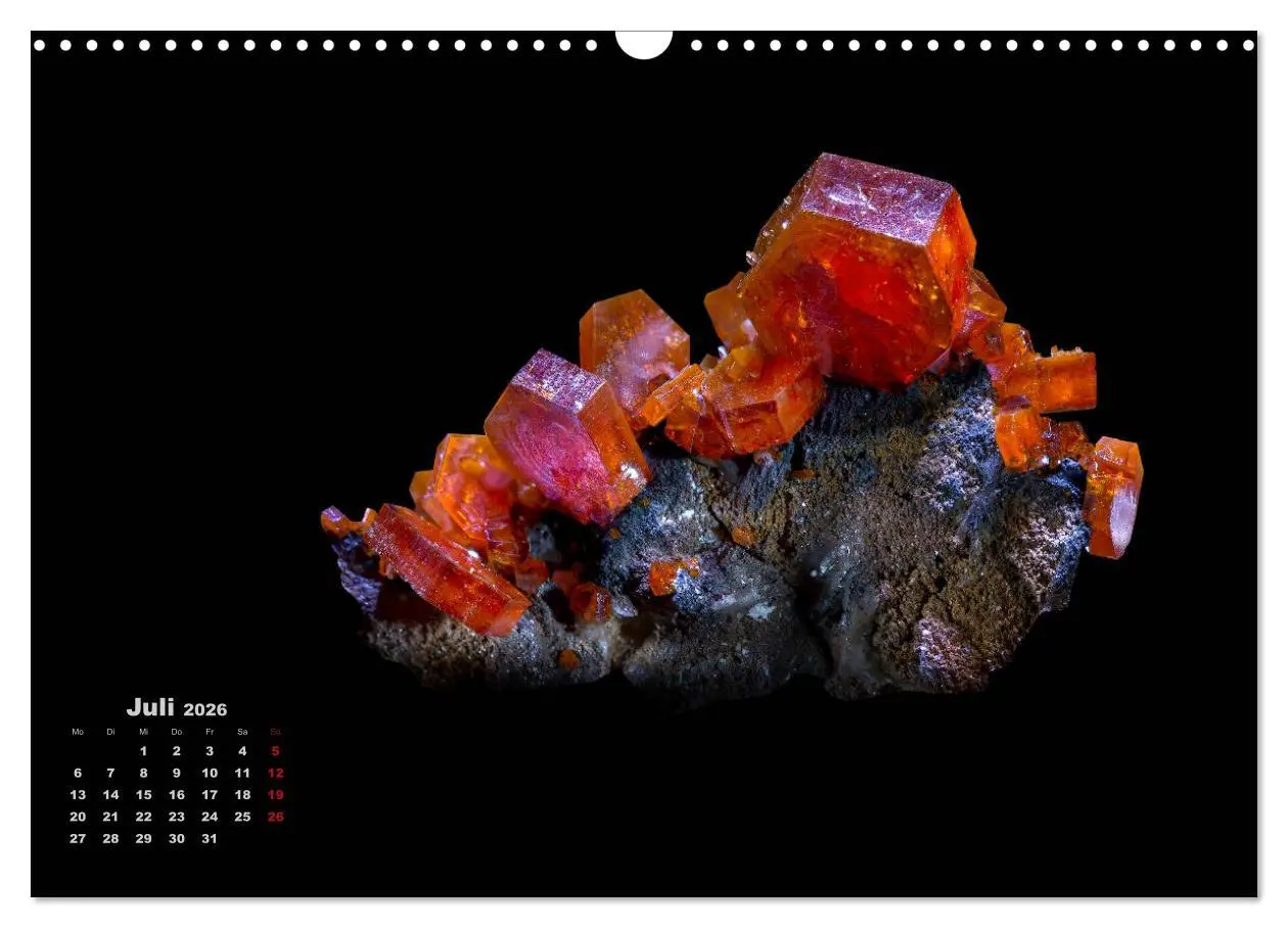 Bild: 9783457872321 | MINERALIEN designed by nature (Wandkalender 2026 DIN A3 quer),...