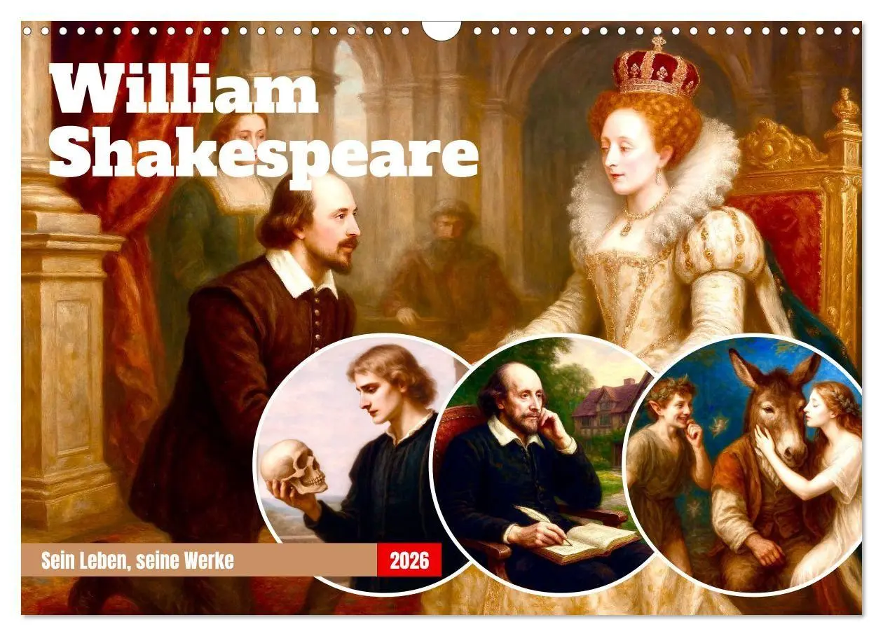 Cover: 9783516652321 | William Shakespeare (Wandkalender 2026 DIN A3 quer), CALVENDO...