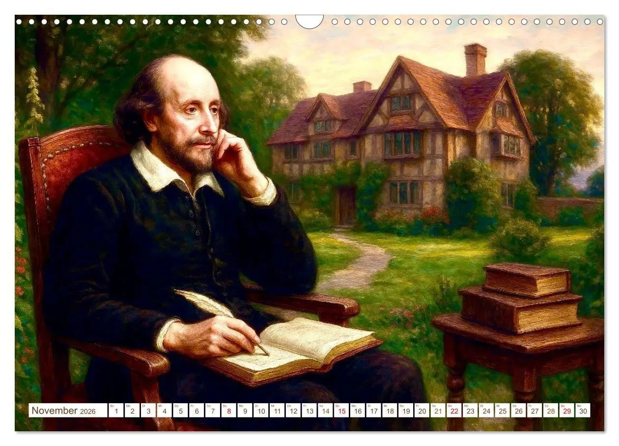 Bild: 9783516652321 | William Shakespeare (Wandkalender 2026 DIN A3 quer), CALVENDO...