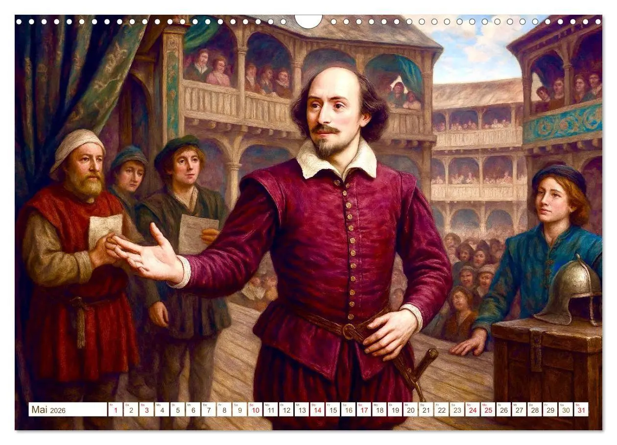Bild: 9783516652321 | William Shakespeare (Wandkalender 2026 DIN A3 quer), CALVENDO...