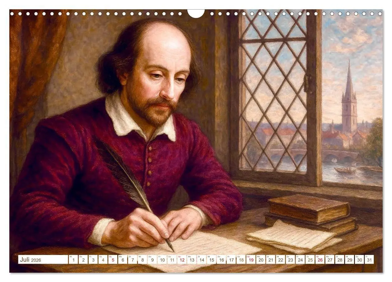Bild: 9783516652321 | William Shakespeare (Wandkalender 2026 DIN A3 quer), CALVENDO...