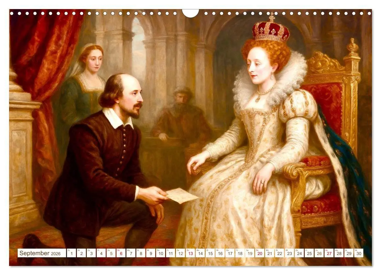Bild: 9783516652321 | William Shakespeare (Wandkalender 2026 DIN A3 quer), CALVENDO...