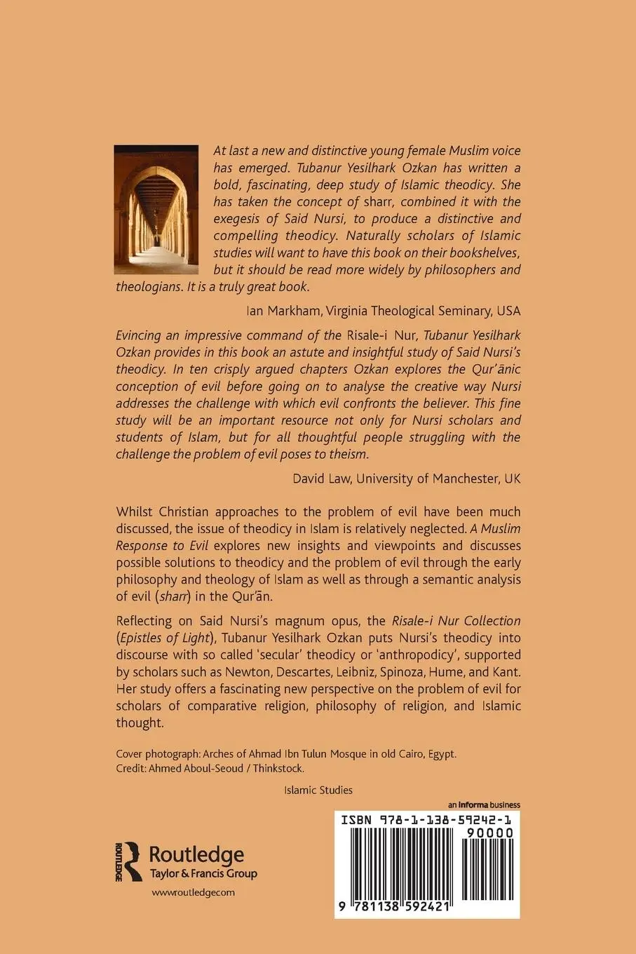 Rückseite: 9781138592421 | A Muslim Response to Evil | Said Nursi on the Theodicy | Ozkan | Buch