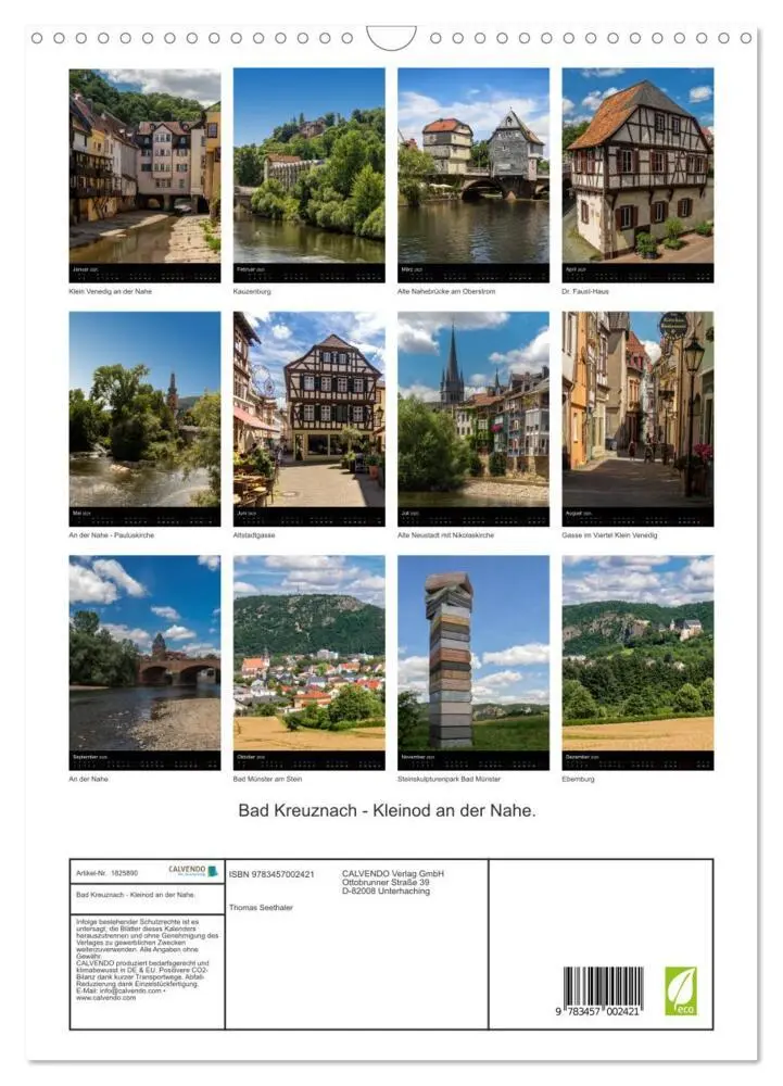 Bild: 9783457002421 | Bad Kreuznach - Kleinod an der Nahe. (Wandkalender 2025 DIN A3...