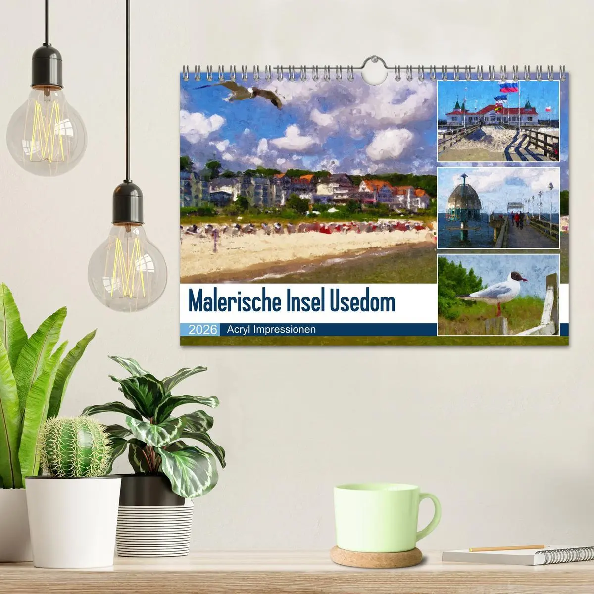 Bild: 9783457622421 | Malerische Insel Usedom - Acryl Impressionen (Wandkalender 2026 DIN...