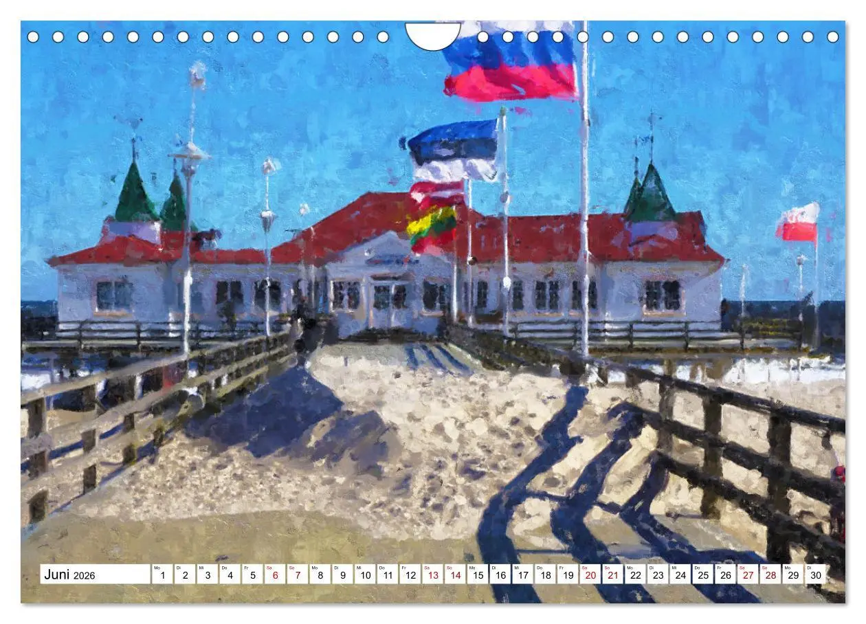 Bild: 9783457622421 | Malerische Insel Usedom - Acryl Impressionen (Wandkalender 2026 DIN...