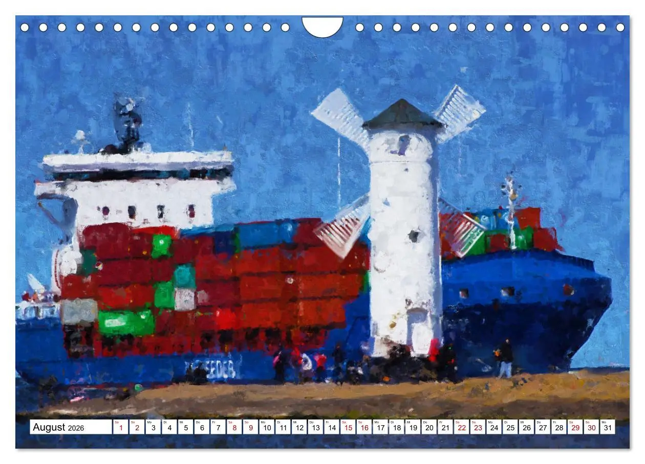 Bild: 9783457622421 | Malerische Insel Usedom - Acryl Impressionen (Wandkalender 2026 DIN...