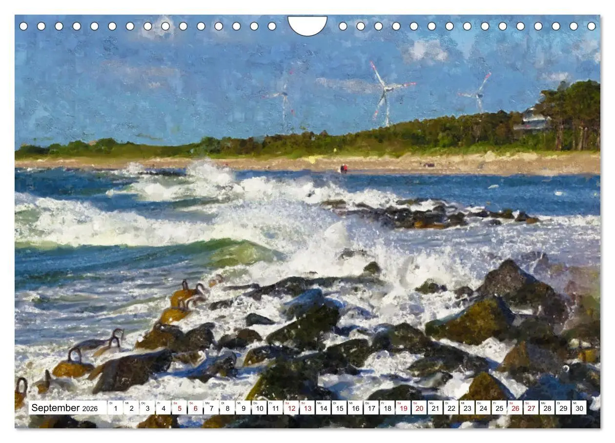 Bild: 9783457622421 | Malerische Insel Usedom - Acryl Impressionen (Wandkalender 2026 DIN...