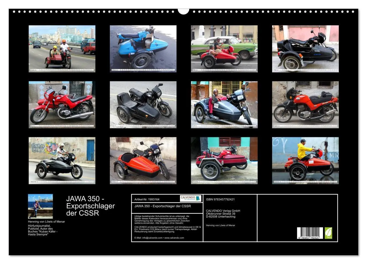Bild: 9783457792421 | JAWA 350 - Exportschlager der CSSR (Wandkalender 2026 DIN A2 quer),...