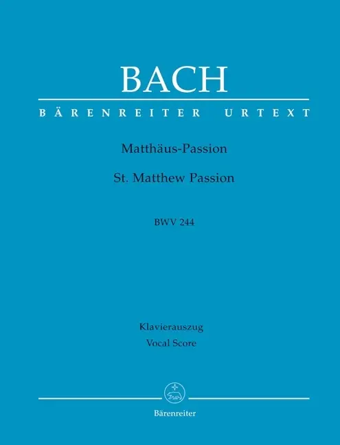 Cover: 9790006462421 | Matthäuspassion, BWV 244, Klavierauszug | Johann Sebastian Bach | Buch