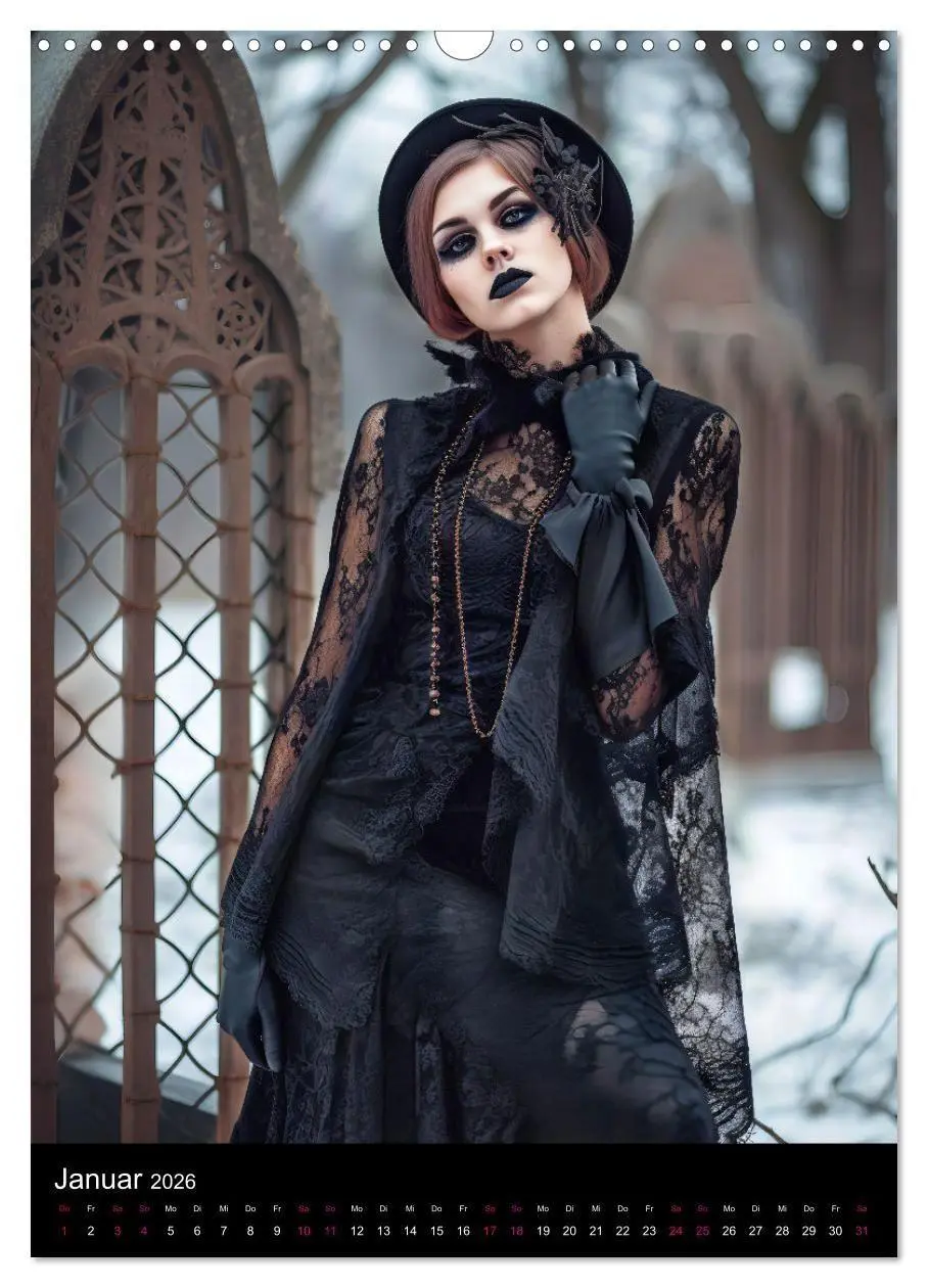 Bild: 9783516322521 | Gothic Kalender - Ein Jahr voller Gothic-Mystik und Eleganz...