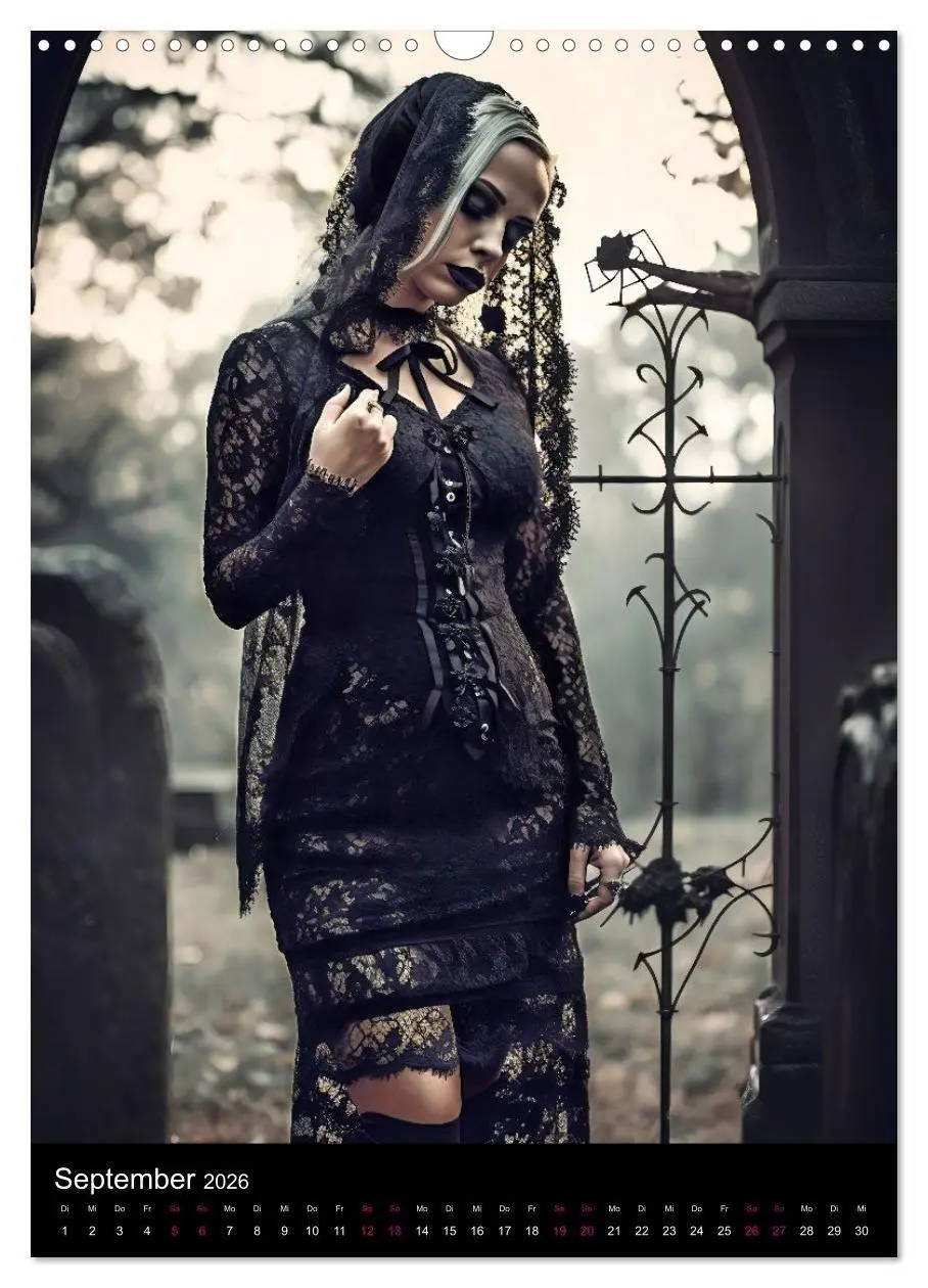 Bild: 9783516322521 | Gothic Kalender - Ein Jahr voller Gothic-Mystik und Eleganz...