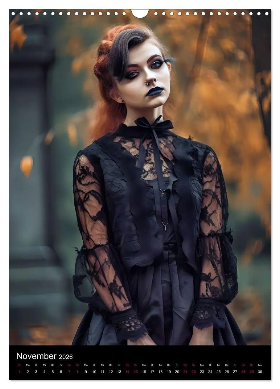 Bild: 9783516322521 | Gothic Kalender - Ein Jahr voller Gothic-Mystik und Eleganz...