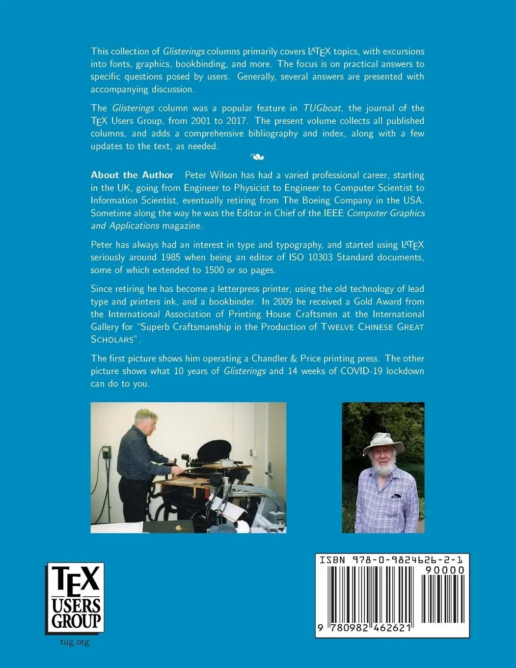 Rückseite: 9780982462621 | Glisterings: LaTeX and Other Oddments | Peter Wilson | Taschenbuch