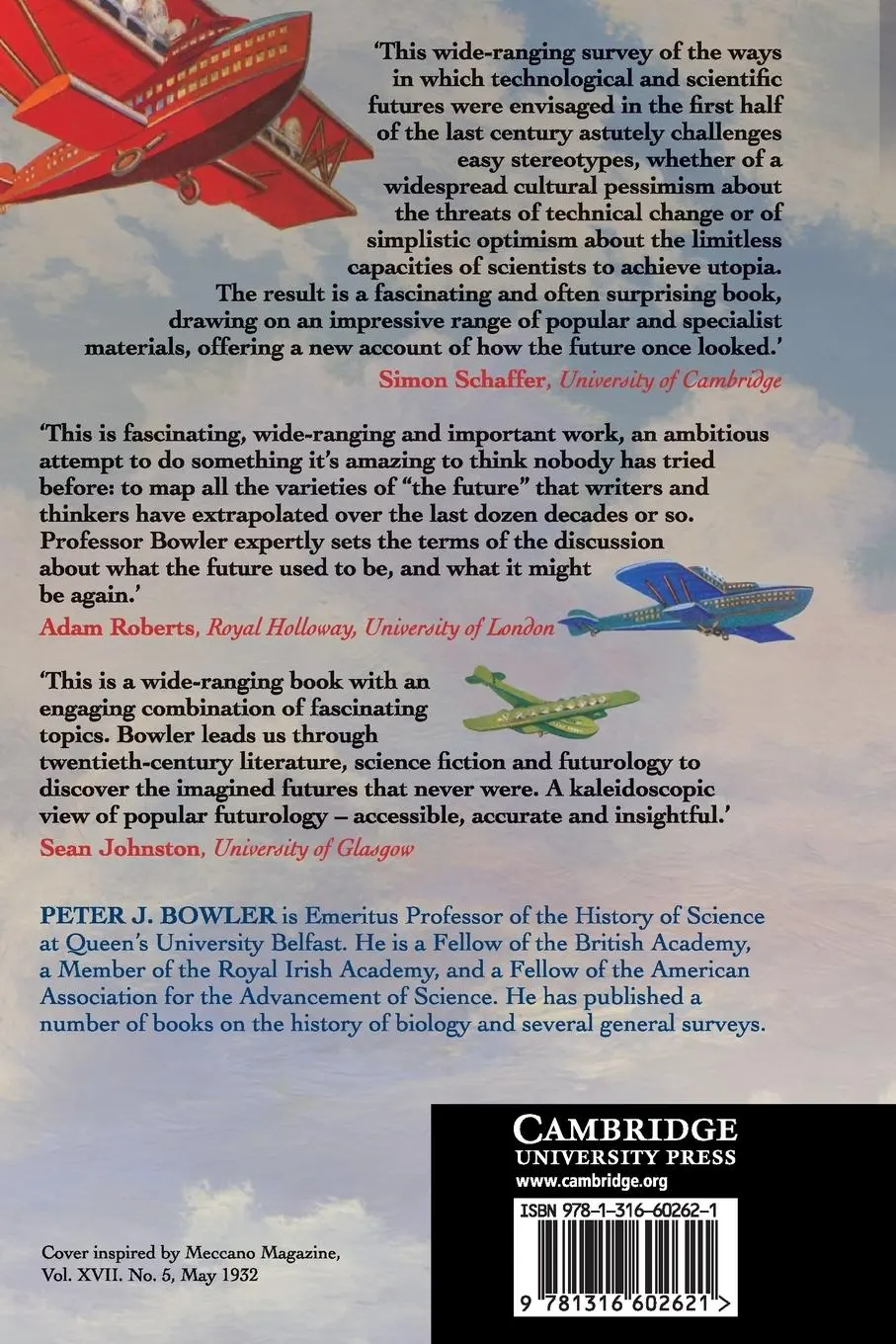Rückseite: 9781316602621 | A History of the Future | Peter J. Bowler | Taschenbuch | Englisch