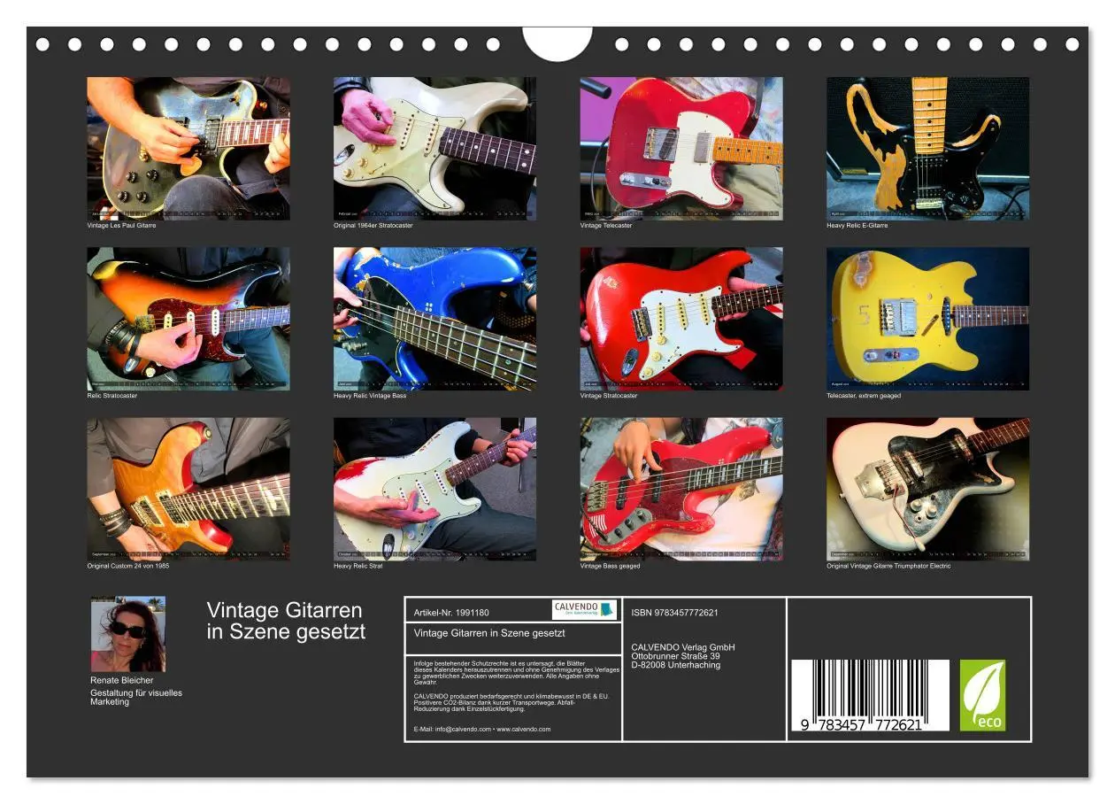 Bild: 9783457772621 | Vintage Gitarren in Szene gesetzt (Wandkalender 2026 DIN A4 quer),...