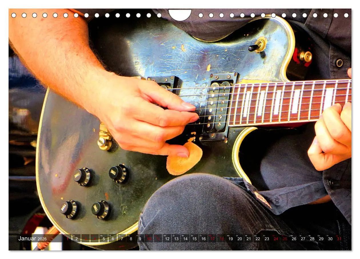 Bild: 9783457772621 | Vintage Gitarren in Szene gesetzt (Wandkalender 2026 DIN A4 quer),...