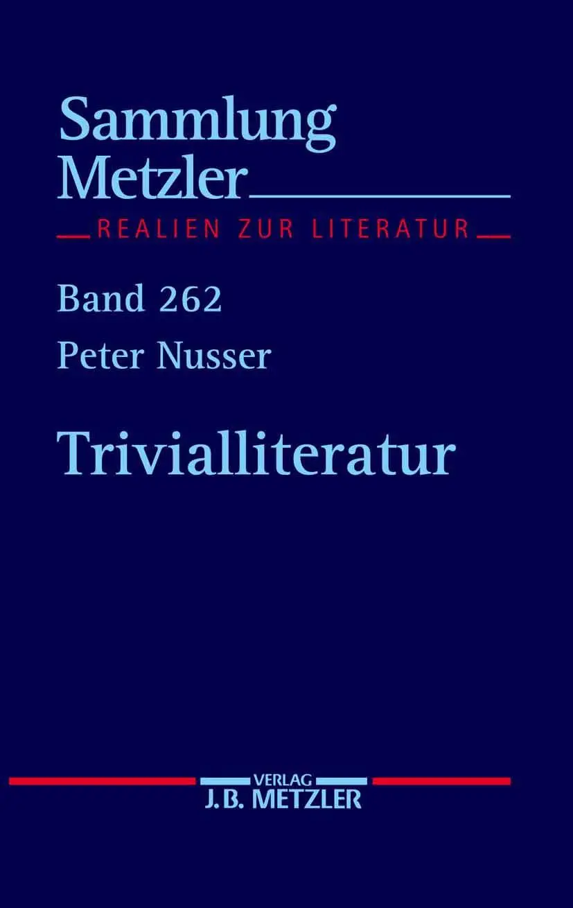 Cover: 9783476102621 | Trivialliteratur | Peter Nusser | Taschenbuch | vi | Deutsch | 1991