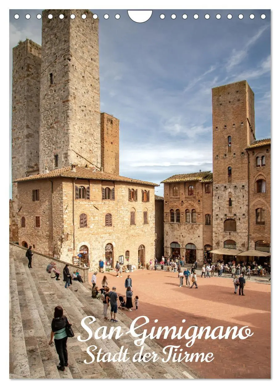 Cover: 9783516242621 | San Gimignano - Stadt der Türme (Wandkalender 2026 DIN A4 hoch),...