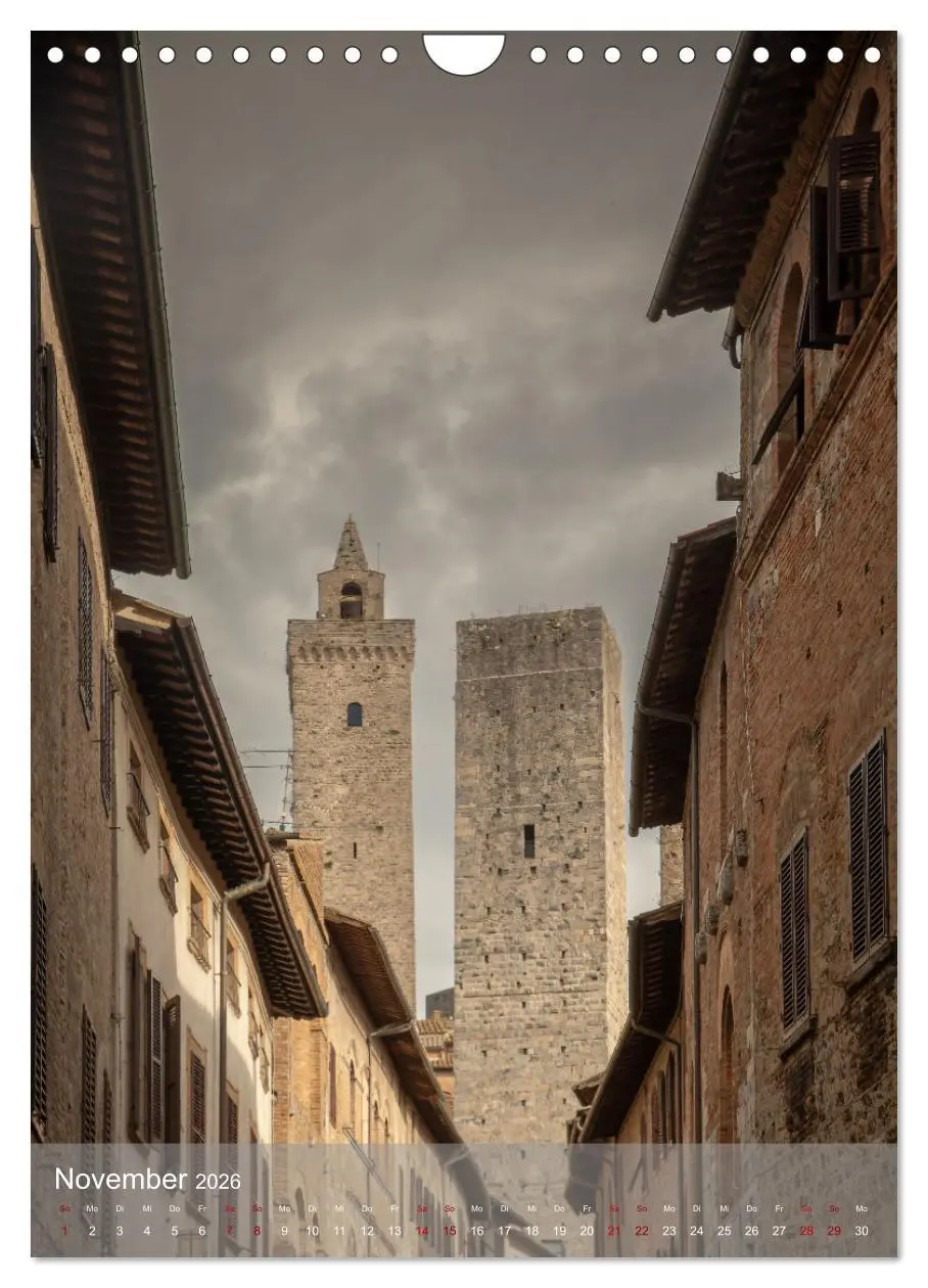 Bild: 9783516242621 | San Gimignano - Stadt der Türme (Wandkalender 2026 DIN A4 hoch),...