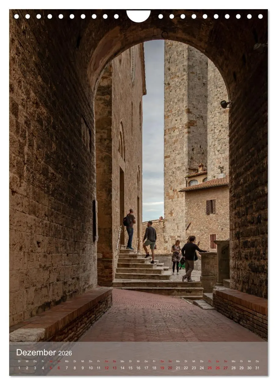 Bild: 9783516242621 | San Gimignano - Stadt der Türme (Wandkalender 2026 DIN A4 hoch),...