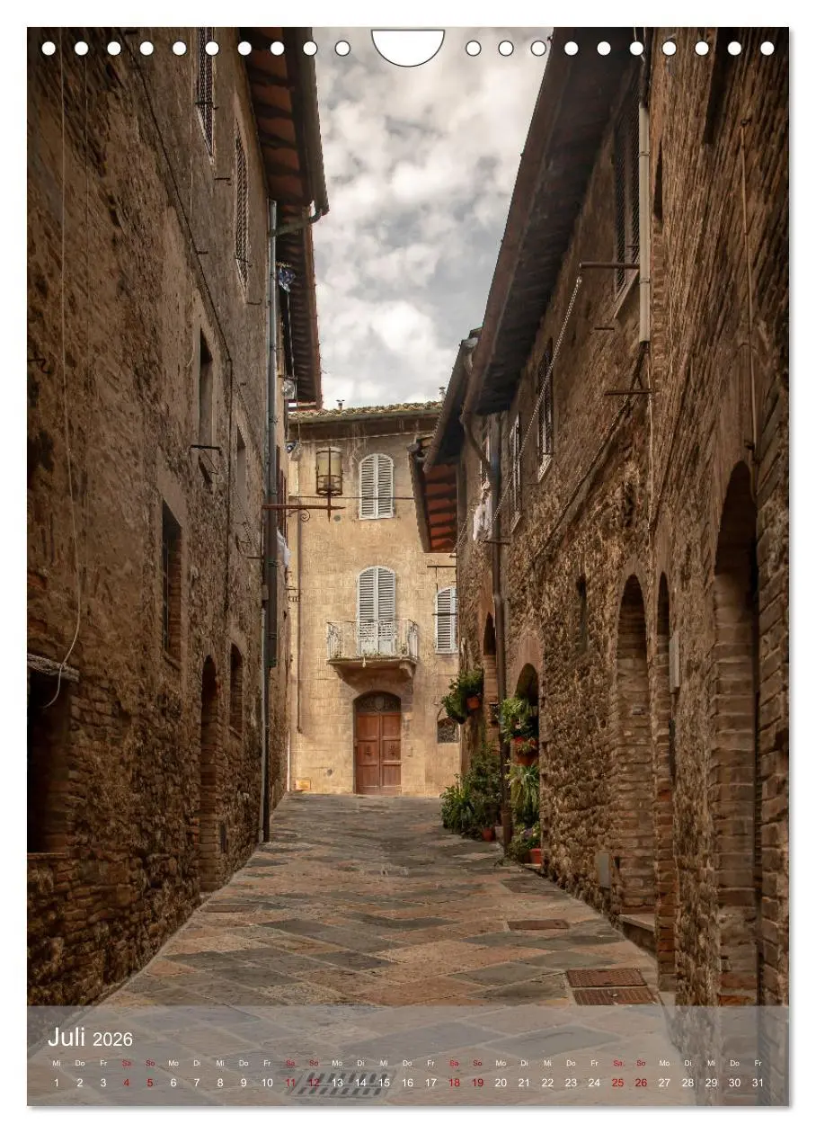 Bild: 9783516242621 | San Gimignano - Stadt der Türme (Wandkalender 2026 DIN A4 hoch),...