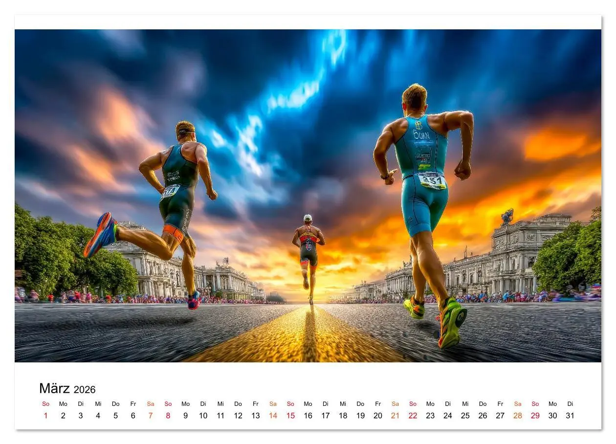 Bild: 9783516622621 | Triathlon - Grenzen verschieben (hochwertiger Premium Wandkalender...