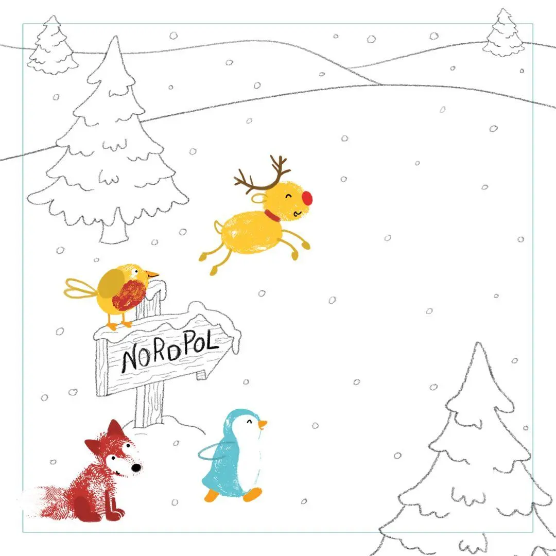 Bild: 9783735892621 | Fingerstempeln. Bastelblock Weihnachten | Melanie Kraft | Taschenbuch