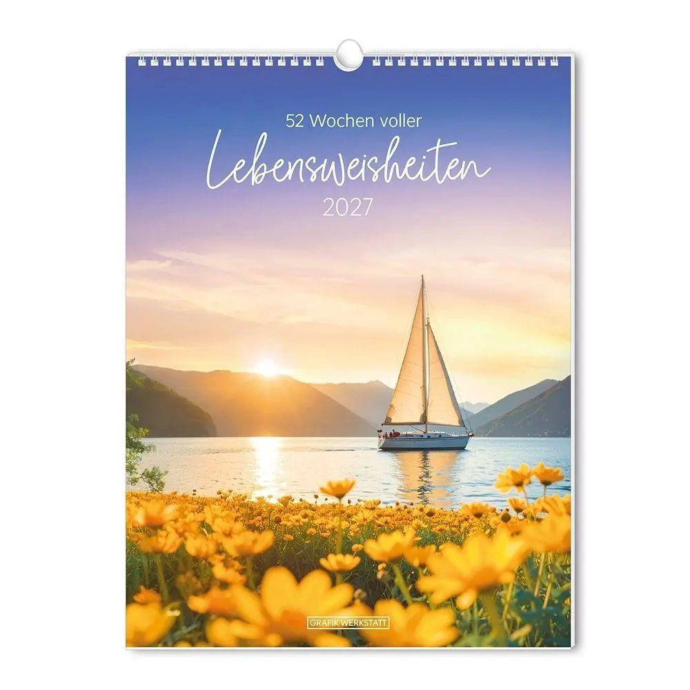 Cover: 9783986362621 | Wochenkalender 2027 LebensWeisheiten | Wochenkalender groß | Original