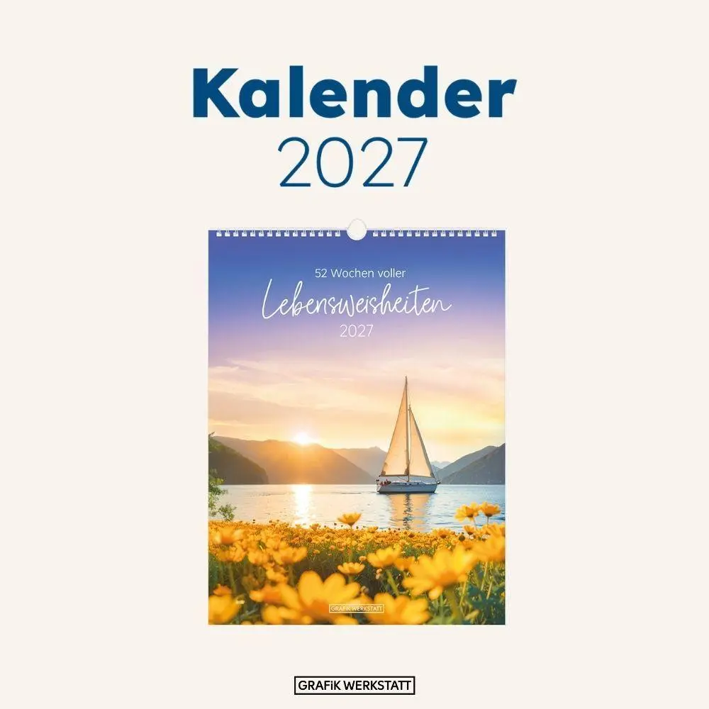Bild: 9783986362621 | Wochenkalender 2027 LebensWeisheiten | Wochenkalender groß | Original