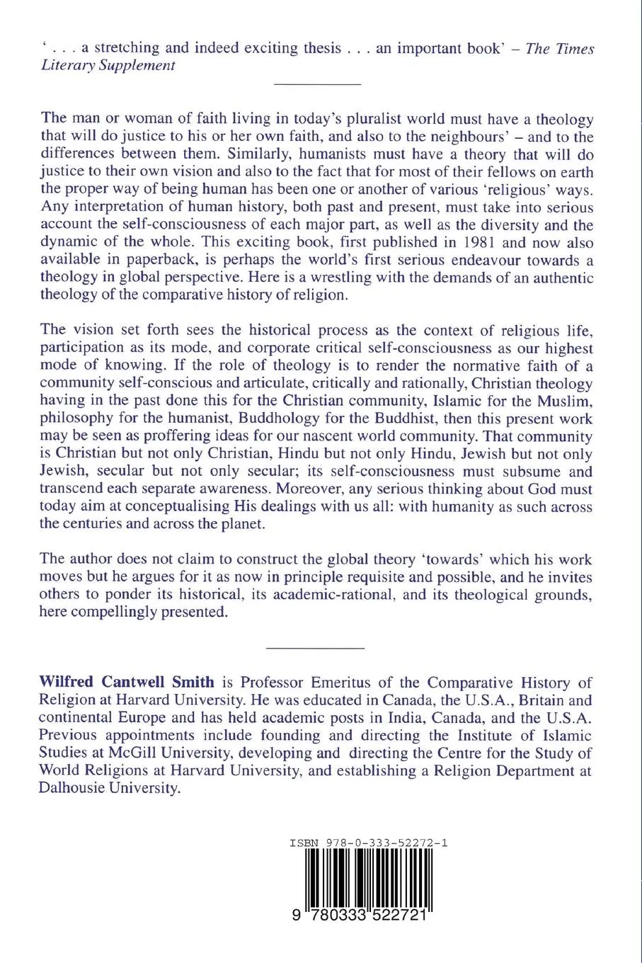 Rückseite: 9780333522721 | Towards a World Theology | W. Smith | Taschenbuch | vi | Englisch